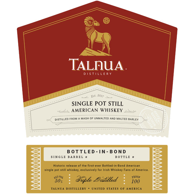 Talnua Bottled in Bond Single Pot Still American Whiskey at CaskCartel.com