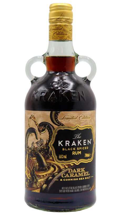 The Kraken | Dark Carmel & Cornish Sea Salt | Black Spiced Rum | Limited Edition | 700ML at CaskCartel.com