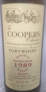 [BUY] The Cooper's Choice Inchgower 1989 17 Year Old Single Malt Scotch Whisky | 700ML at CaskCartel.com