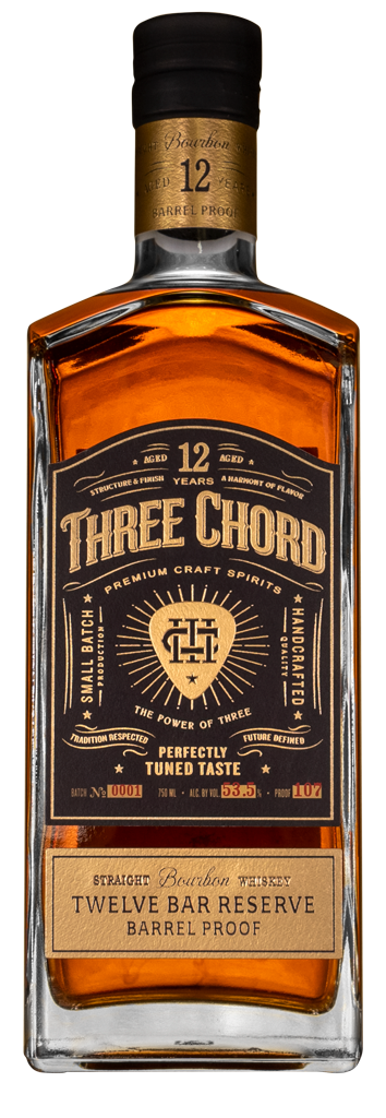 Three Chord 'Twelve Bar Reserve' Straight Bourbon Whiskey