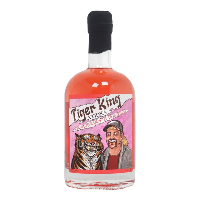 Tiger King Strawberry & Rhubarb Flavoured Vodka | 500ML at CaskCartel.com