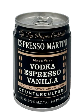Tip Top Espresso Martini Cocktail | 4x100ML at CaskCartel.com