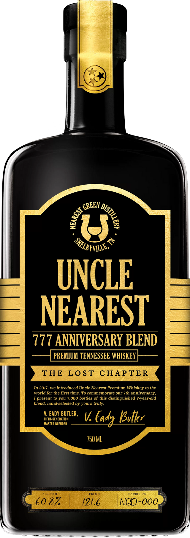 Uncle Nearest 777 Anniversary Blend The Lost Chapter Tennessee Whiskey at CaskCartel.com