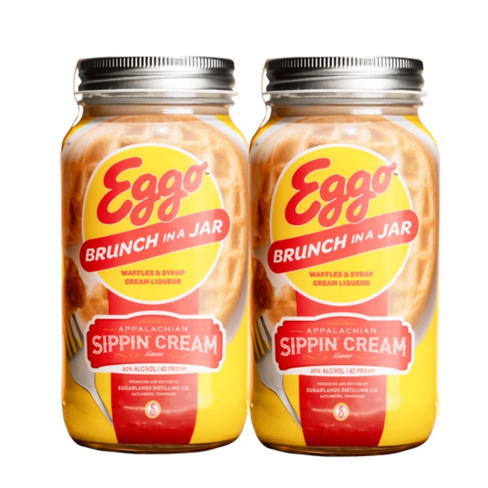 Sugarlands Shine | Eggo Sippin’ Cream | Brunch in a Jar | Limited Edition 2023 | (2) Bottle Bundle
