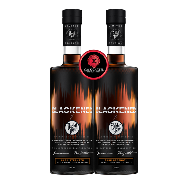 BLACKENED™ X RABBIT HOLE | CASK STRENGTH | 2023 Limited Release | (Two) Bottle Bundle at CaskCartel.com