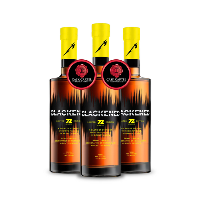METALLICA | BLACKENED™ 72 SEASONS ALBUM | LIMITED EDITION | 2023 RELEASE | (3) BOTTLE BUNDLE at CaskCartel.com
