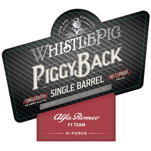 WhistlePig PiggyBack Legends Series | Alfa Romeo F1® Team | Single Barrel 2023 Limited Release at CaskCartel.com 2