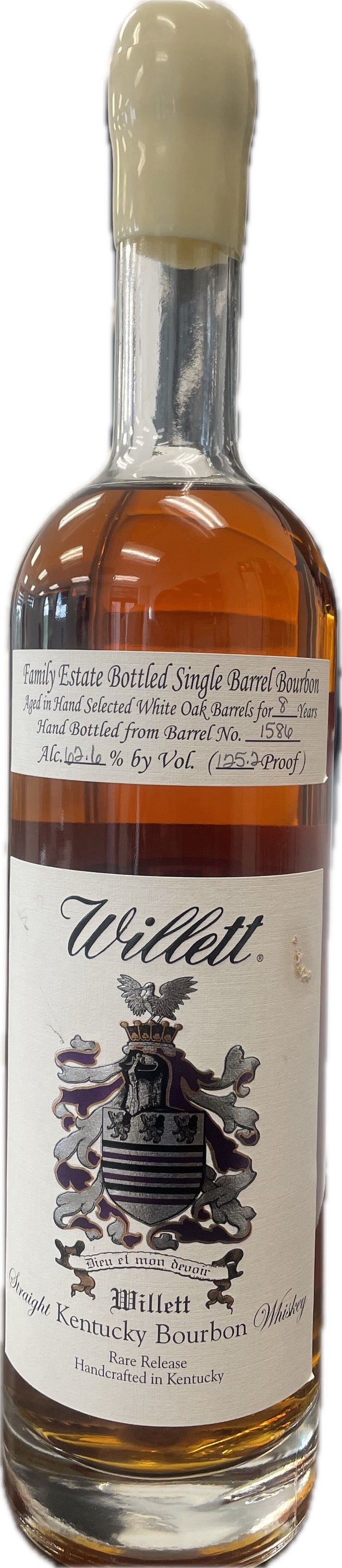 Willett Family Estate Bottled Bourbon 8 Year Old (Wax Top) Straight Kentucky Bourbon Whiskey