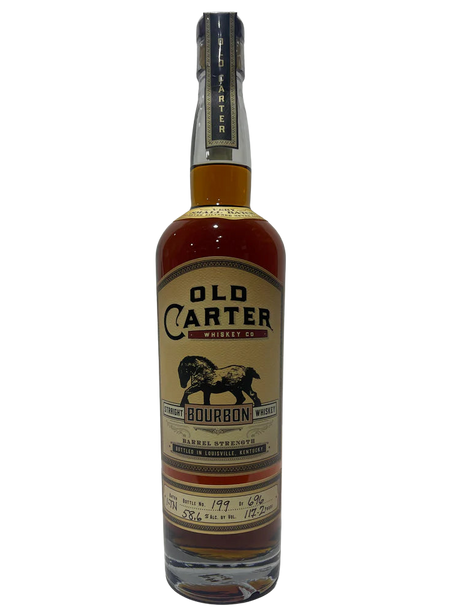 Old Carter Very Small Batch 1-TN Barrel strength Straight Bourbon 117.2 Proof Bottle 199 of 696 at CaskCartel.com