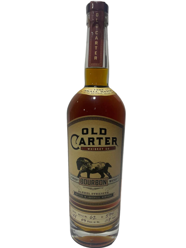 Old Carter Very Small Batch 1-KY Barrel strength Straight Bourbon 118 Proof Bottle 62 of 574 at CaskCartel.com
