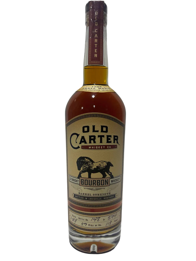 Old Carter Very Small Batch 1-KY Barrel strength Straight Bourbon 118 Proof Bottle 148 of 574 at CaskCartel.com