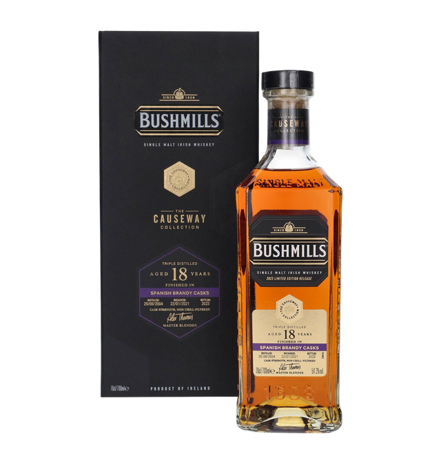 Bushmills 18 Year Old (D.2004, B.2023) Causeway Collection, Brandy Casks Whiskey | 700ML at CaskCartel.com