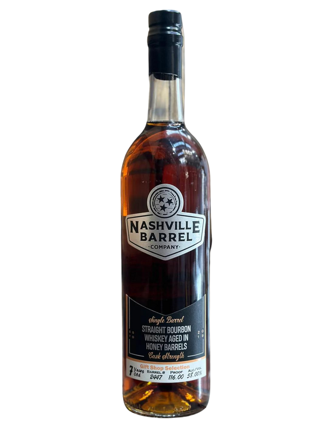 Nashville Barrel Co. 7 Year Old Single Barrel Honey Cask Finished Straight Bourbon Whiskey at CaskCartel.com