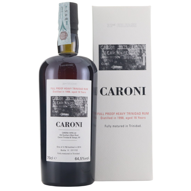 Caroni 1998 Velier 16 Year Old Full Proof Heavy | 700ML at CaskCartel.com