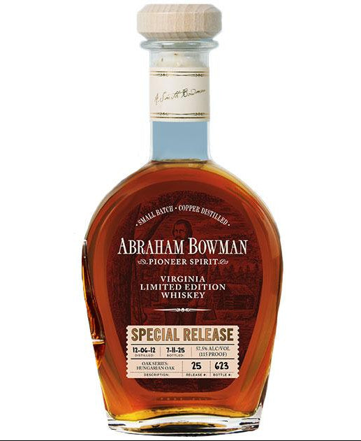 Abraham Bowman Oak Series | 12 Year Old Hungarian Oak | Straight Bourbon Whiskey | 2025 Special Release at CaskCartel.com
