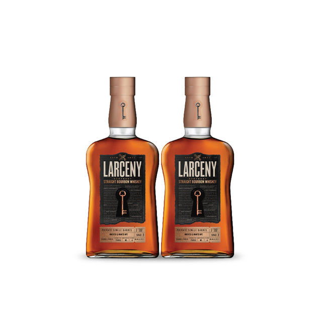 Larceny Barrel Proof Private Single Barrel | 7-Year Extra Rare 2025 Edition | TWO Bottle Bundle at CaskCartel.com