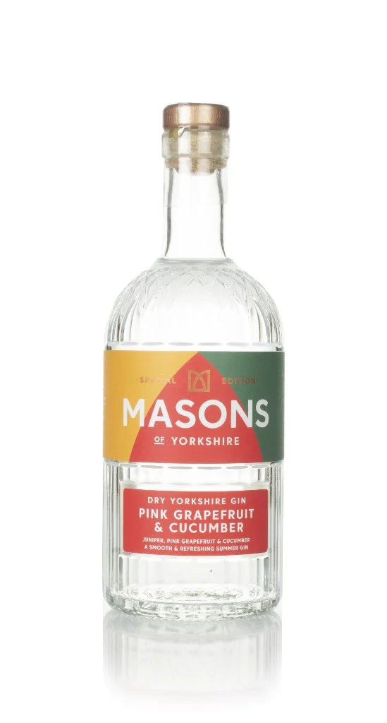 Masons Dry Yorkshire - Pink Grapefruit & Cucumber Gin | 700ML at CaskCartel.com