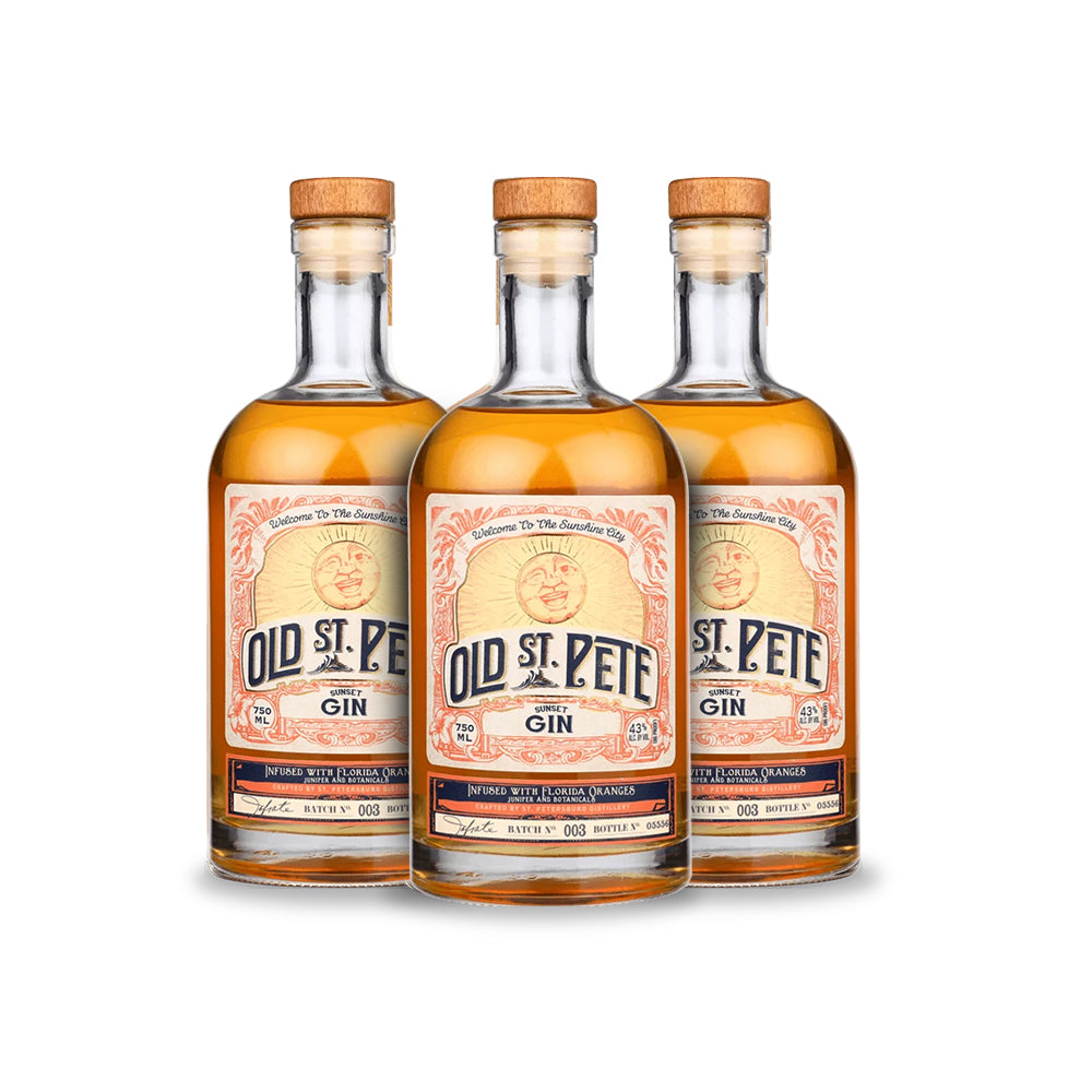 [BUY] Old St Pete Sunset Gin (3) Bottle Bundle at CaskCartel.com