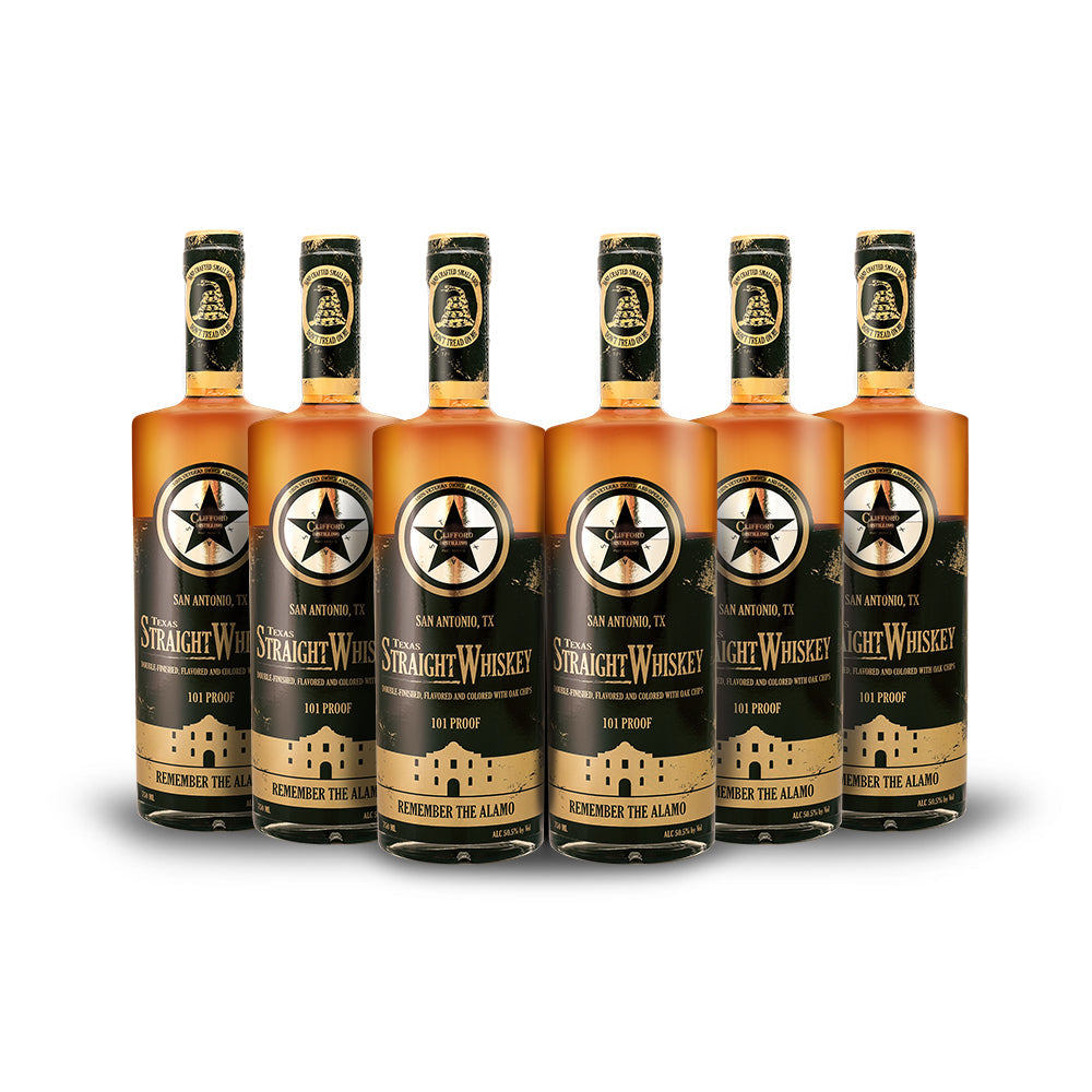 Clifford Distilling | The San Antonio: Texas Straight Whiskey (6) Bottle Bundle