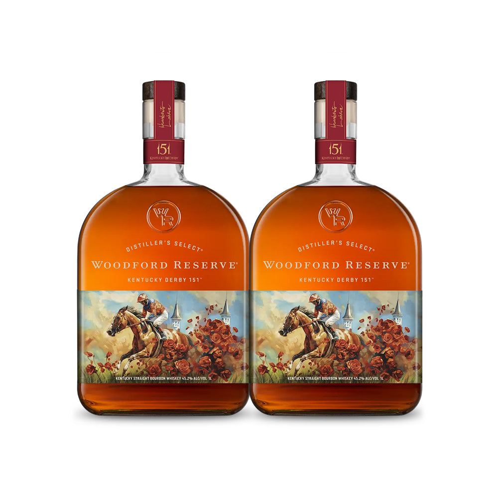 Woodford Reserve 2025 Kentucky Derby 151st Edition | Straight Bourbon Whiskey | TWO BOTTLE BUNDLE
