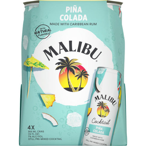 Malibu Pina Colada Cocktail | 4*355ML at CaskCartel.com
