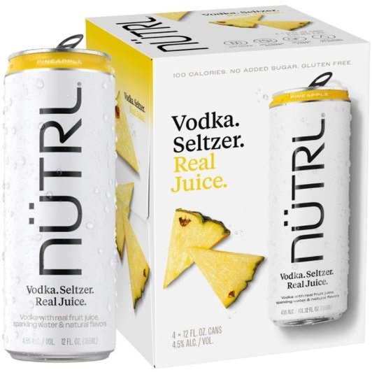 Nutrl Pineapple Vodka Seltzer Cocktail | 4x355ML at CaskCartel.com