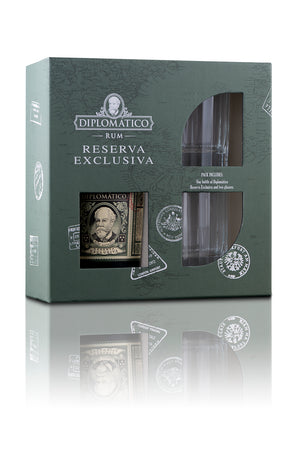 Diplomático Reserva Exclusiva Rum Gift Set | 750ML at CaskCartel.com