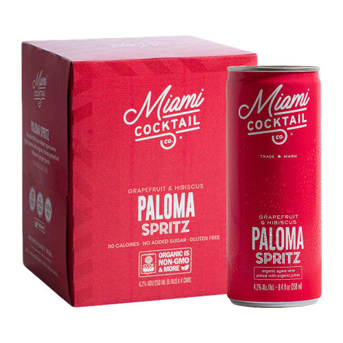 Miami Cocktail GrapeFruit & Hibiscus Paloma Spirits | 4x250ML at CaskCartel.com