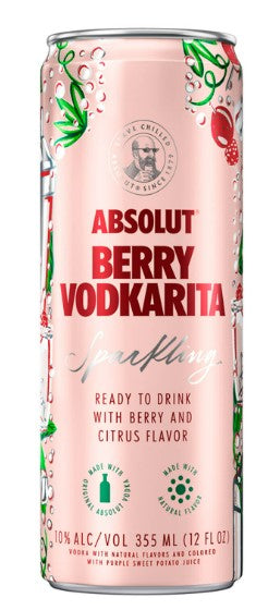 Absolut Berry Vodkarita | 355ML at CaskCartel.com