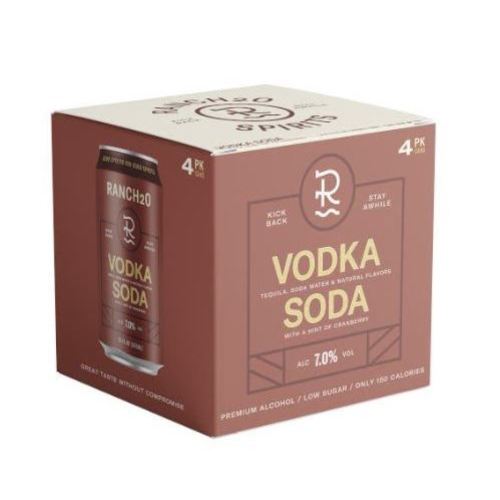 RancH2O Spirits Vodka Soda Cocktail | 4x355ML