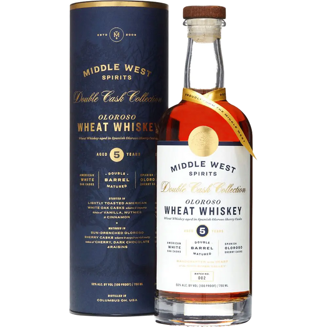 Middle West Spirits Double Cask Collection Oloroso Wheat Double Barrel Matured 5 Years | 750ML at CaskCartel.com