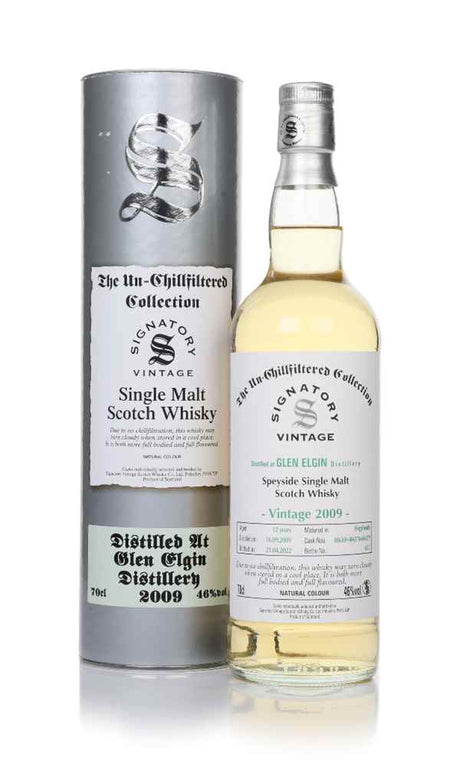 Glen Elgin 12 Year Old 2009 (casks 806369, 806378 & 806379) - Un-Chillfiltered Collection (Signatory) | 700ML at CaskCartel.com