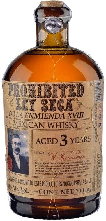 Prohibited Ley Seca 3 Year Old Mexican Whisky | 700ML