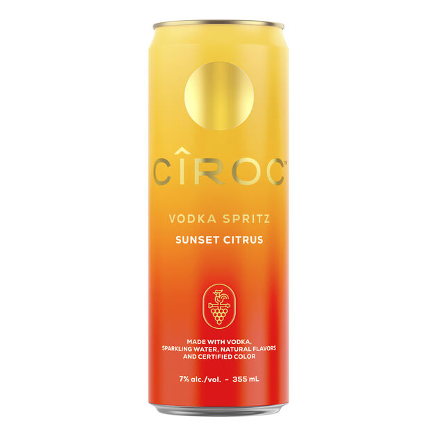 Cîroc Vodka Spritz Sunset Citrus Cocktail | 4x355ML at CaskCartel.com