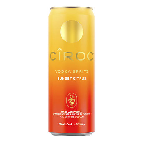 Cîroc Vodka Spritz Sunset Citrus Cocktail | 4x355ML at CaskCartel.com
