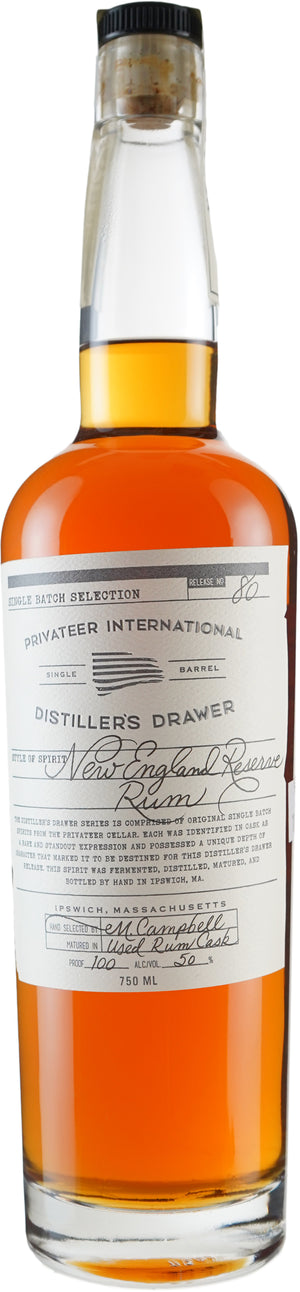 Privateer Distiller's Drawer # 80 New England Bottled in Bond Reserve Rum at CaskCartel.com