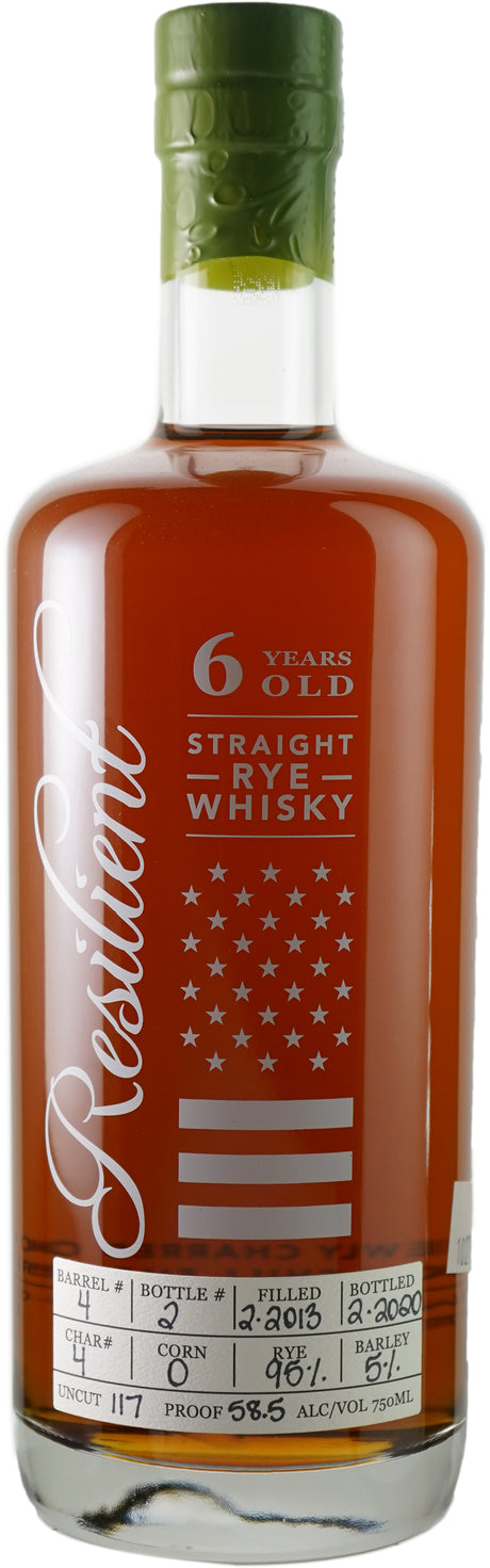 Resilient Barrel Strength Straight Rye Single Barrel # 4 Whiskey at CaskCartel.com
