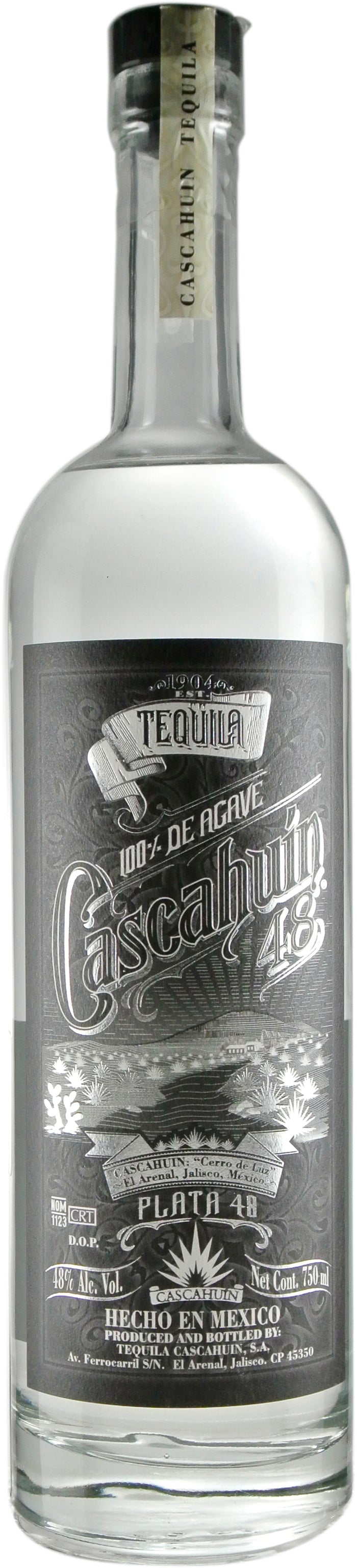 Cascahuin Plata High Proof Tequila