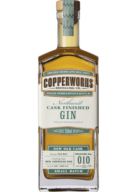 Copperworks New Oak Cask Batch No. 10 Northwest Cask Finished Gin at CaskCartel.com