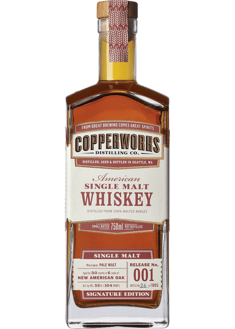 Copperworks Release 001 American Single Malt Whiskey - CaskCartel.com