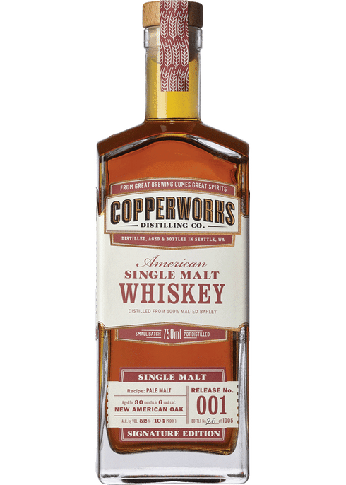Copperworks Release 001 American Single Malt Whiskey - CaskCartel.com