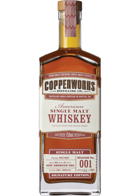 Copperworks Release 001 American Single Malt Whiskey