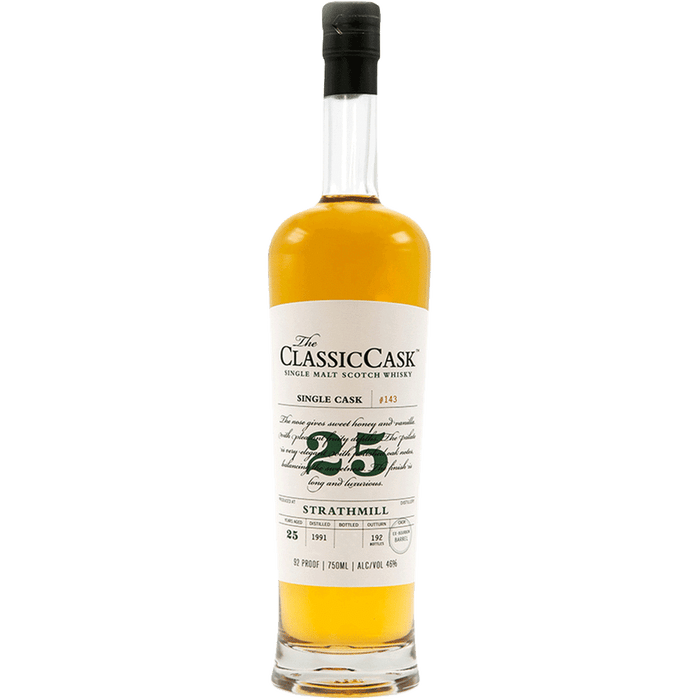 The Classic Cask Strathmill 25 Year Old Single Malt Scotch Whisky