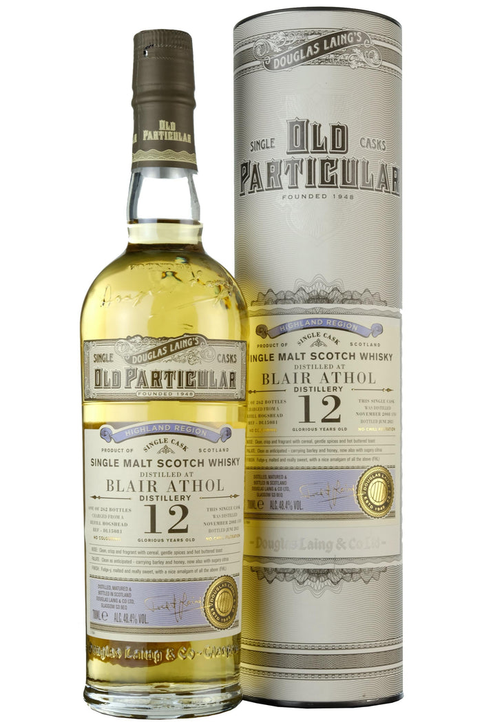 Blair Athol Old Particular Single Cask #15081 2008 12 Year Old Whisky | 700ML