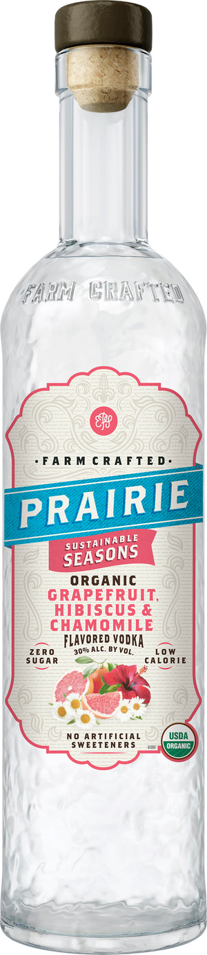 Prairie Organic Sustainable Grapefruit Hibiscus & Chamomile Vodka at CaskCartel.com