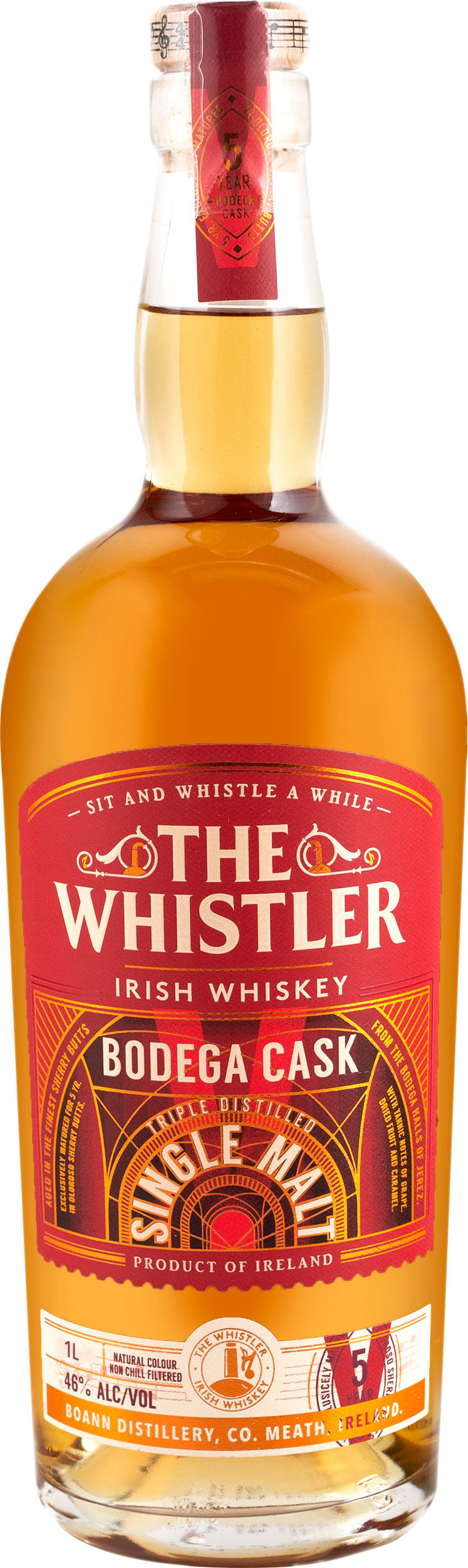 The Whistler 5 Year Old Bodega Cask Irish Single Malt Whiskey at CaskCartel.com