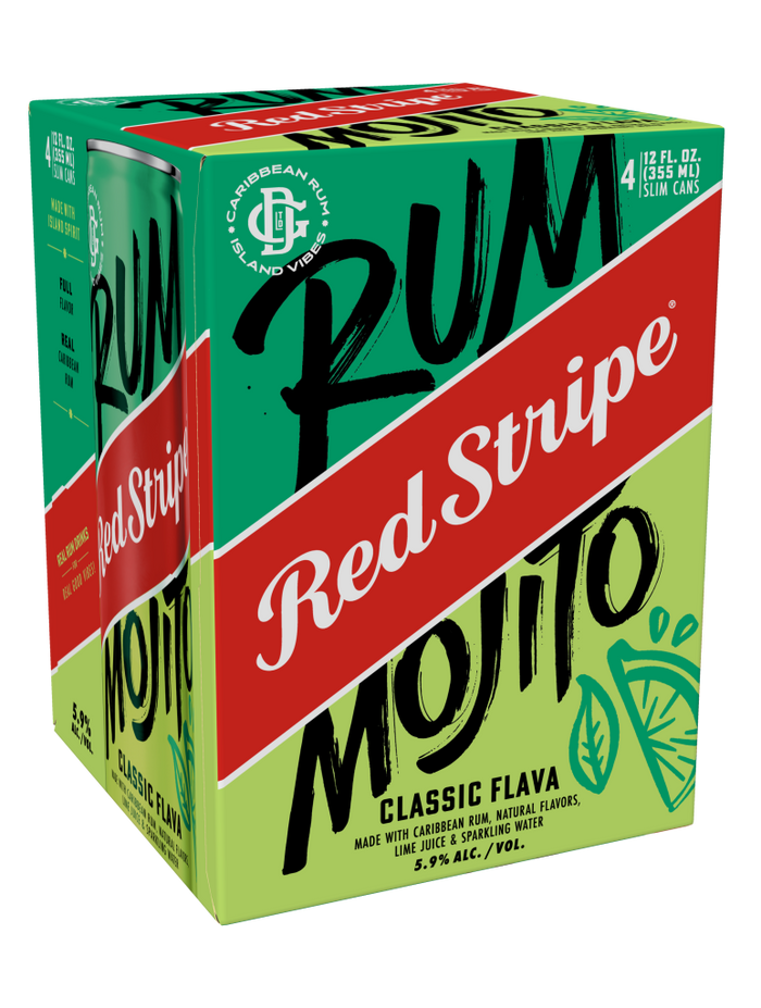 Red Stripe Rum Mojito Cocktail | 4x355ML
