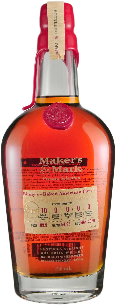 Maker's Mark Private Select Baked American Pure Single Stave Barrel # 8475 Bourbon Whisky at CaskCartel.com