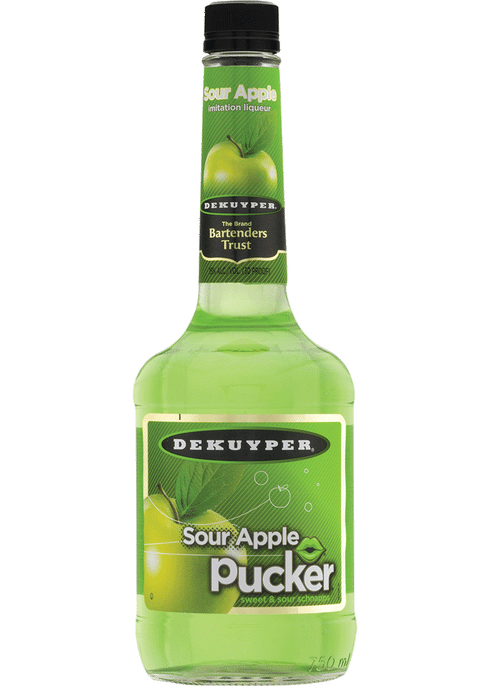 DeKuyper Sour Apple Pucker Schnapps Liqueur - CaskCartel.com