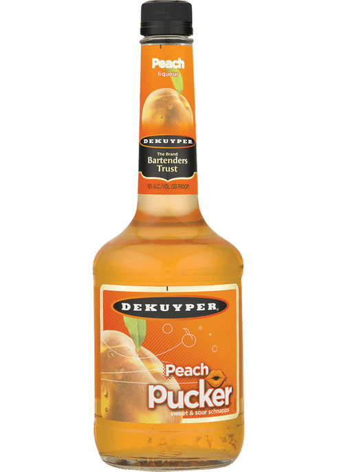 Dekuyper Pucker Peach Schnapps Liqueur